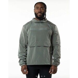 Alphalete Men’s Performance Endure  Pullover Jacket - Charcoal, Size Medium